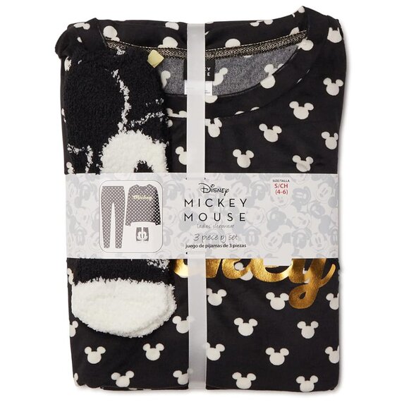 Mickey Mouse 3-Piece Pajama Set NWT - Picture 3 of 4